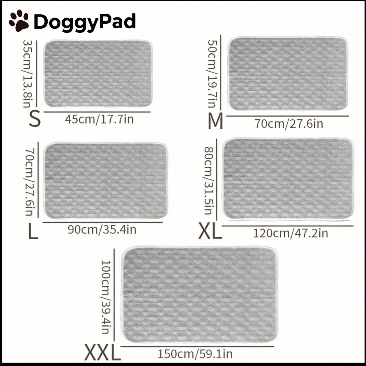 DoggyPad™ - Washable Waterproof Dog Pee Pads (2pcs)