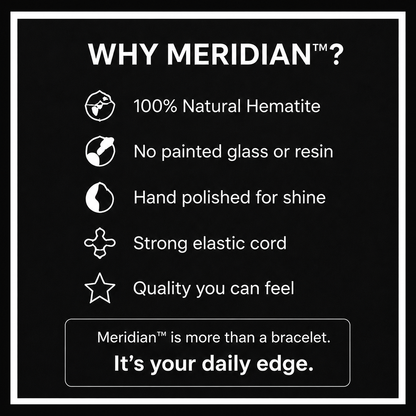 Meridian™ - Weighted Natural Hematite Bracelet