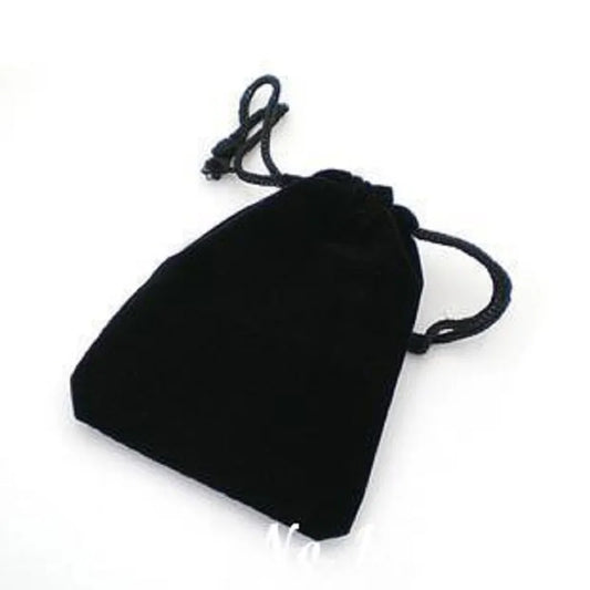 Free Shipping 1PC Black Velvet Gift Bag Jewelry Pouches Drawstring Bag 7X9Cm