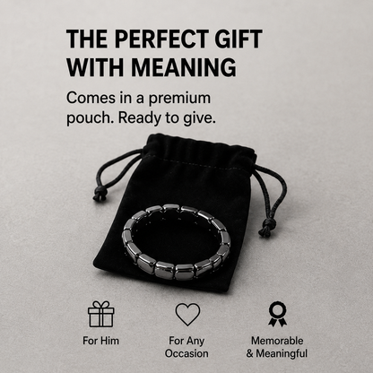 Meridian™ - Weighted Natural Hematite Bracelet