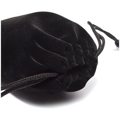 Free Shipping 1PC Black Velvet Gift Bag Jewelry Pouches Drawstring Bag 7X9Cm