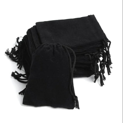 Free Shipping 1PC Black Velvet Gift Bag Jewelry Pouches Drawstring Bag 7X9Cm