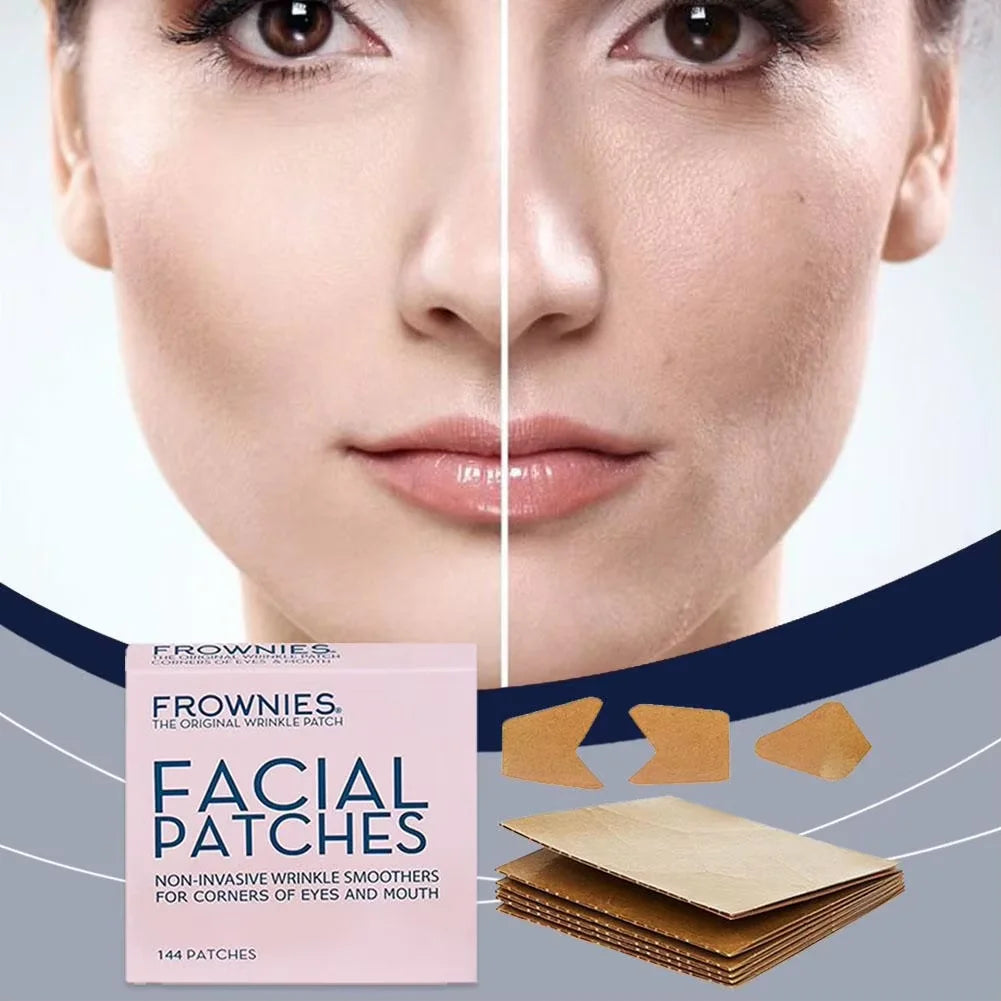 FROWNIES Anti-Wrinkle Patches for C-Shaped Frownies Patches Anti-Wrinkle Face Sticker Face Lift Tape Lifting for Women Forehead