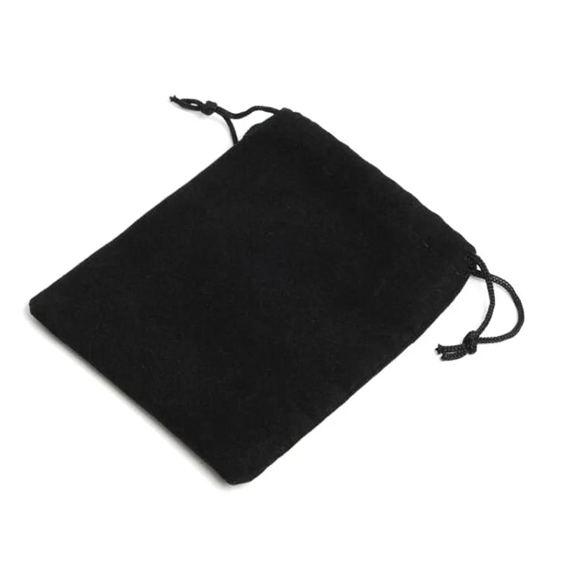 Free Shipping 1PC Black Velvet Gift Bag Jewelry Pouches Drawstring Bag 7X9Cm