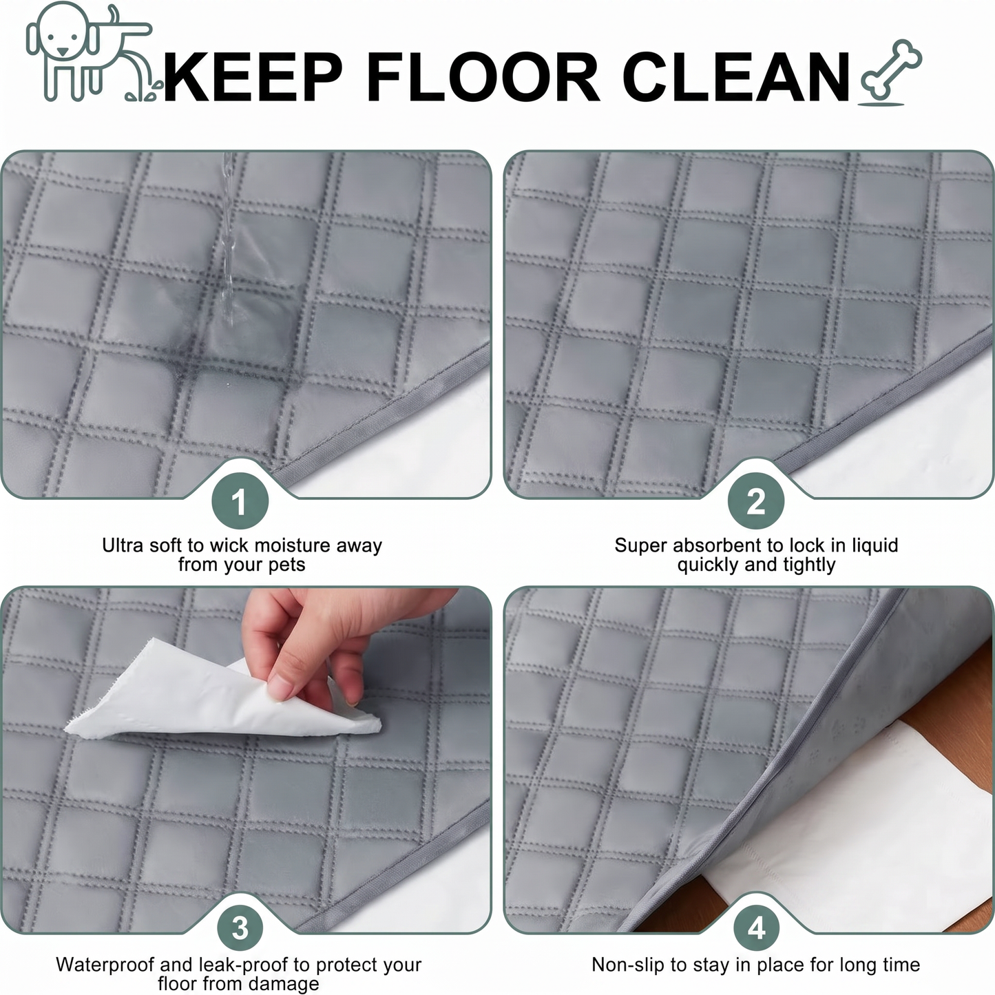 DoggyPad™ - Washable Waterproof Dog Pee Pads (2pcs)