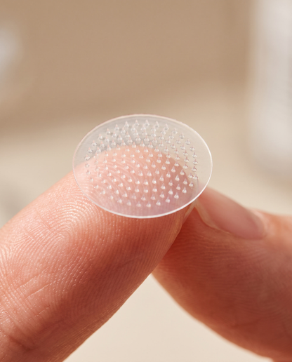 Claro microdart pimple patch macro close-up