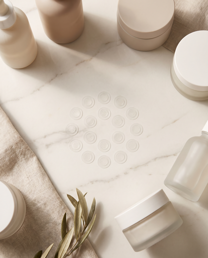 Claro acne patches flatlay